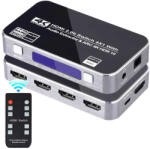 Thunder Germany SWD-401, 4×1 4K HDMI kapcsoló, audio leválasztó, HDR, 3D, ARC + távirányító