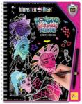 Lisciani Monster High Colorare cu șablon pentru răzuire Prietene pentru totdeauna (WKW039458)