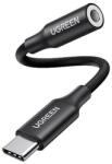 UGREEN AV161 USB-C Audio Adapter 3, 5 mm-es Mini Jack Csatlakozóhoz, Fekete (50631)