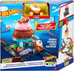 Mattel Set de joaca cu masinuta, Hot Wheels, Downtown Ice Cream Swirl, HTN77