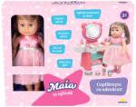 Maia Set de joaca cu papusa Maia in oglinda, Roz Papusa