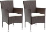 vidaXL 2 db barna polyrattan kerti étkezőszék (318496)