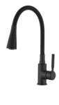 INVENA Pogo, magas mosogató csaptelep 2 funkciós, fekete matt, INV-BZ-80-P04-L (INV-BZ-80-P04-L)