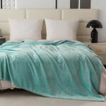  BREEZE mentol mikroplüss pléd mintával Méret: 160 x 200 cm