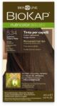 BioKap Nutricolor Delicato Permanent Hair Color 140 ml Vopsea fără de amoniac 5.34 Honey Chestnut