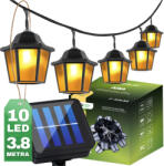 Lumileds Kerti napelemes füzér 10x LED lámpás 3, 8 m 3000K meleg ARIA LUMILED (LUMSOL0080)