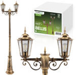 Lumileds Kerti állólámpa LED oszlop 200cm E27 kültéri dekoratív lámpa BELLIS LUMILED (LUMOGR0162)