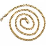 HARAHU Lănțișor DE-34665 - Aurie / 50cm / 3mm KP34665