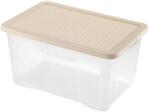 HEIDRUN Quasar - Rattan Átlátszó Tároló doboz 60L 60x40x30cm tetővel (4625)