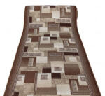 Delta Carpet Traversa Model Print Germes , Maro, Suport Pasla, Latime 100 cm, 820 gr mp (Germes-17) Covor