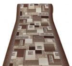 Delta Carpet Traversa Model Print Germes , Maro , Suport Pasla, Latime 80 cm, 820 gr mp (Germes-89) Covor