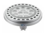 GTV LD-ES11177-30 LED fényforrás, AR111/ES111, 12W, GU10, 950 lm, AC220-240V, 50-60Hz, 45°, 104mA, 3000K, szürke, b. w. , 65mm (LD-ES11177-30)