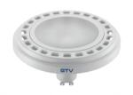 GTV LD-ES11115-40 LED izzó, AR111/ES111, 12W, 12xPOWER LED, GU10, 850 lm, AC220-240V, 50-60Hz, sugárzási szög 120°, 104 mA, semleges fehér, fehér ház, tejszerű burkolat, h=65 mm (LD-ES11115-40)