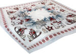 Mondo Italia Karácsonyi zsenília terítő Északi-sark 90x90 cm Chenille IT037A