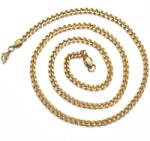  DE-34664 nyaklánc - Arany/40cm/7mm