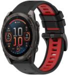  SPORT Cserélhető szilikon szíj Garmin Fenix 8 47mm fekete-piros