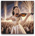  Festés számok szerint - Hegedűs Méret: 50x50cm, Keretezés: Kerek keret