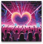  Festés számok szerint - Pop koncert Méret: 50x50cm, Keretezés: Keret nélkül (csak a vászon)