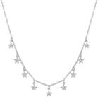 BeSpecial Colier argint cu stelute placat cu rodiu (CST0062)