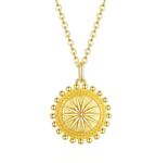 BeSpecial Colier argint Simbolul Soarelui placat cu aur (CST0078)