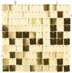 PartyDeco Panou decorativ - Auriu 30 x 30 cm