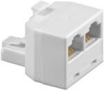 Goobay Adaptor ISDN RJ45/8P8C tata la 2x RJ45/8P8C mama alb Goobay (93057)