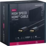 clicktronic Cablu Profesional HDMI - HDMI 20m Ultra HD 4K 30Hz cu Ethernet OFC AWG24 aurit Clicktronic 70310 (70310)