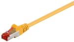 Goobay Cablu retea PiMF SFTP CAT6 cupru 2m patchcord galben 2x RJ45 Goobay (68301)