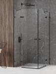NEW TRENDY Avexa Black cabină de duș 110x100 cm dreptunghiular negru mat/sticlă transparentă EXK-1844 (EXK1844)