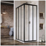 RAVAK Supernova ASRV3-80 zuhanykabin-198 fekete+transparent 15V403R2Z1 (15V403R2Z1)