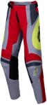 Alpinestars Racer Melt gyerek motocrossz nadrág piros-szürke