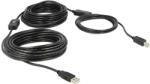 Delock Kábel USB 2.0 A Típusú Dugó - USB 2.0 B Típusú Dugó - 20 m