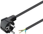 Basekit Cablu de Alimentare Schuko CEE 7/7 (T) la Fir Liber, Basekit, 230V 16A, Negru (BK-KPSFT2B)