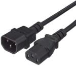 Basekit Cablu de Alimentare C13 (M) la C14 (T), Basekit, 230V 10A, Negru (BK-KPS05)
