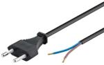 Basekit Cablu de Alimentare Euro Plug (T) la Fir Liber, Basekit, 230V 2.5A, Negru (BK-KPSFD2B)
