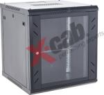 Xcab Cabinet metalic de perete 19", tip rack wallmount, 12U 600x450 mm, Xcab S Negru NewTechnology Media