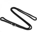 HARAHU TA-34757 nyaklánc - Fekete/80cm/2mm KP34757