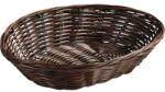 Kesper Coș de pâine oval țesut Kesper 24x20 cm, plastic, maro