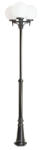 SU-MA Kültéri kerti lámpaoszlop LANTERN E27 CLASSIC BALLS OGMWN 3 300 190-290cm fekete Su-Ma (SUMLE0358)