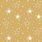 Ambiente Night sky white/gold papírszalvéta 33x33cm, 20db-os - szep-otthon