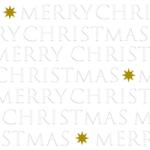 PPD Christmas letters pearl dombornyomott papírszalvéta 33x33cm, 20db-os
