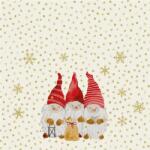 PPD Stars & Snowflakes papírszalvéta 33x33cm, 20db-os