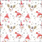 Ambiente Funny snowmen papírszalvéta 33x33cm, 20db-os - szep-otthon