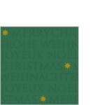 PPD Christmas embossed green dombornyomott papírszalvéta 25x25cm, 20db-os