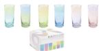 Easy Life Design Üvegpohár szett - 430ml - Rainbow