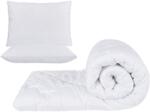 Confort Set alb, pilota 220x200cm 250gsm + 2 perne albe matlasate 50x70cm