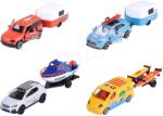 Majorette Mașinuță cu remorcă French Touch Trailer Majorette din metal cu suspensie lungime de 7, 5 cm 4 tipuri diferite (MJ2055014)