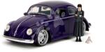 JADA Mașinuță Volkswagen Beetle Hollywood Rides Jada din metal cu uși care se pot deshide și figurina Wednesday 1: 24 (JA3255076)
