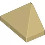 LEGO® 15571c2 - LEGO világos krémszínű (tan) kocka 1 x 2 méretű 3 oldalán lejtő (15571c2)