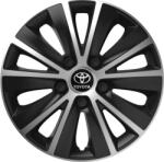 Versaco Set Capace de Roți Auto Rapide cu Siglă Toyota 4 Bucăți 15 Inch Argintii/Negre 004-02860 (004-02860)